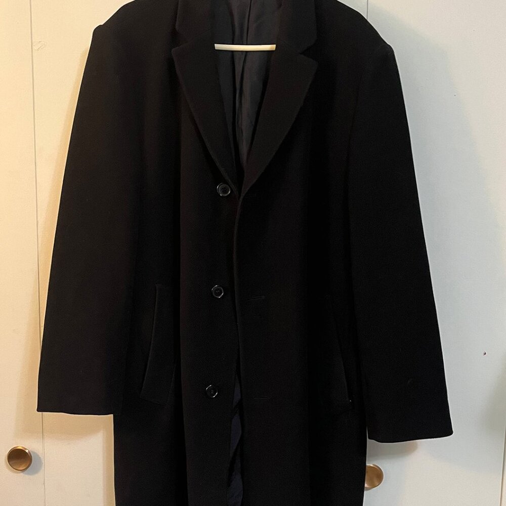 Andrew Fezza Cashmere Blend Italy Gray Winter Coat Men High Quality